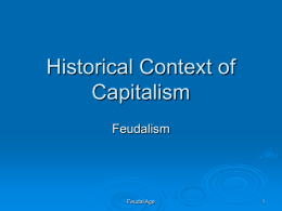 Historical Context of Capitalism