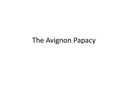 The Avignon Papacy