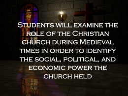 Role of the church