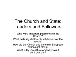 The Church: Leaders and Followers