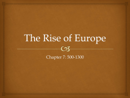 The Rise of Europe
