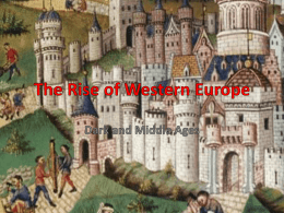 The Rise of Western Europe - Wappingers Central School District