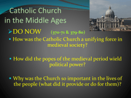 Catholic Church in the Middle Ages