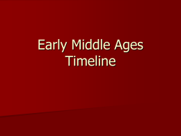 Early Middle Ages Timeline