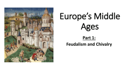 Europe`s Middle Ages PowerPoint