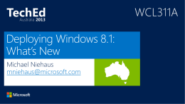 Windows 8.1 Deployment What`s New