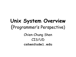 Stevens 1 Unix System Overviewx