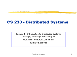 ICS 143 - Introduction to Operating Systems