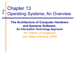 13. Operating Systems