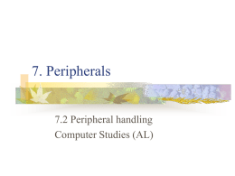 Peripheral handling