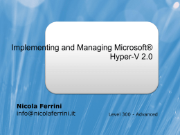 Hyper-V in Windows Server 2008 R2