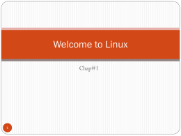 Welcome to Linux