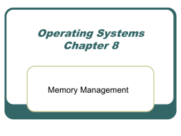 Operating Systems Chapter 8