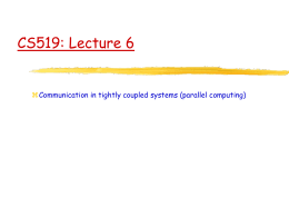 CS 519 -- Operating Systems -