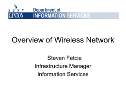 Overview of Wireless Network