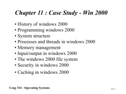 Ceng 334 - Operating Systems