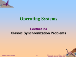Module 7: Process Synchronization