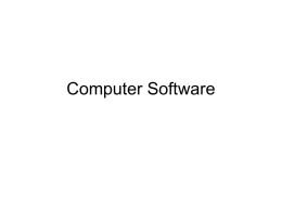 Computer Software - California State University, Dominguez