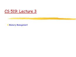 CS 519 -- Operating Systems -