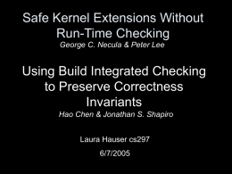 Safe Kernel Extensions Without Run