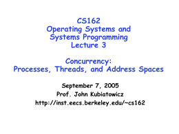 Lecture 3: Concurrency