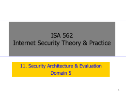 11. Security Architecture