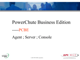 Configuration the PCBE Agent
