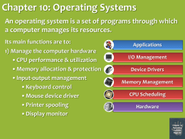 Operating Systems & Memory Management