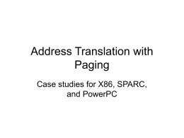 Address Translation