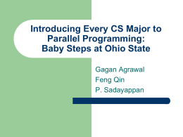Exposing every undergraduate to parallelism: Baby steps at Ohio State