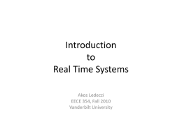 Introduction to Real Time Systems