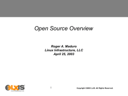 Open Source Overview by Roger Maduro