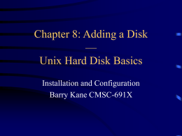 Unix Hard Disk Basics