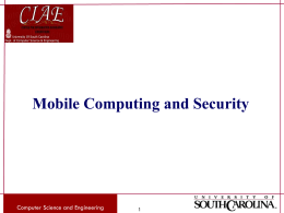 Mobile Computing and Security - Computer Science & Engineering