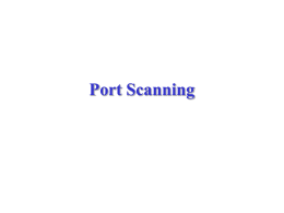 Port Scanning Techniques