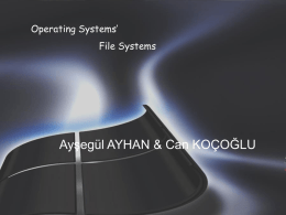 File systems under Microsoft Windows