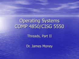 Operating Systems COMP 4850/CISG 5550