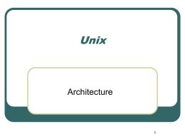 UNIX Arch