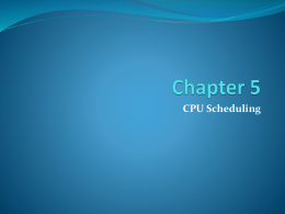 CPU Scheduling(1)