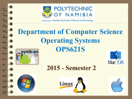 Chapter 1 - Introduction to Operating Systems
