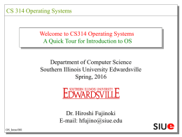 OS_Intro - SIUE Computer Science