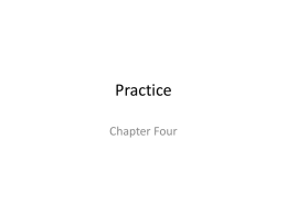 Practice for Chapter Four