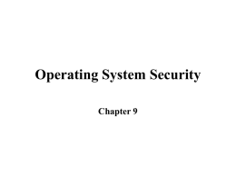 UNIX and Linux Security Design