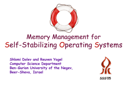Self-stabilizing Operating Systems