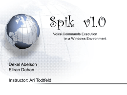Spik 1.0 - Voice commands execution in Windows