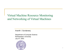 Virtual Machine Physical Machine