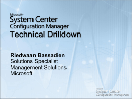 System Center Configuration Manager 2007: Overview