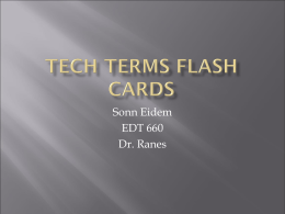 Tech Terms Flash Cards