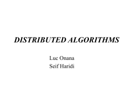 distributed algorithms