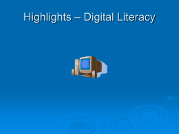 File highlights digital literacy